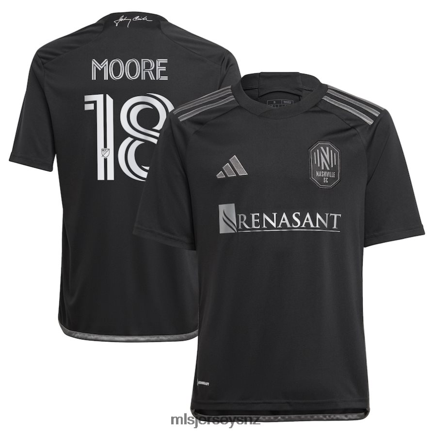MLS Jerseys JerseyKids Nashville SC Shaq Moore Adidas Black 2023 Man In Black Kit Replica Player Jersey VRX6RJ1080