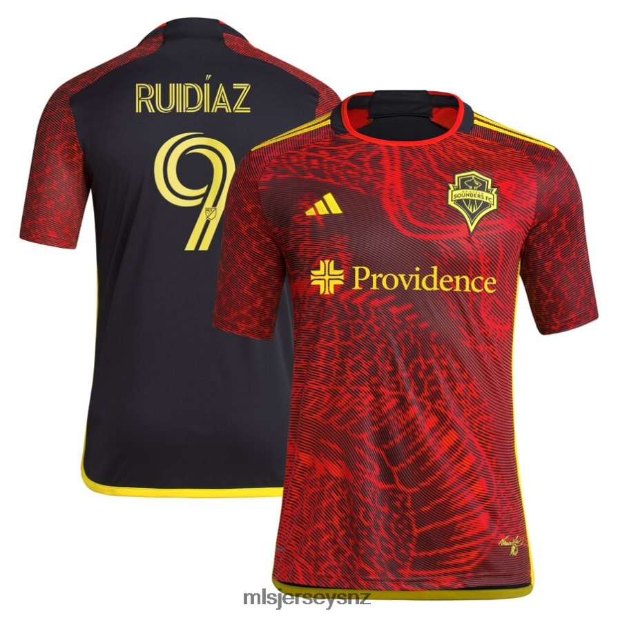 MLS Jerseys JerseyMen Seattle Sounders FC Raul Ruidiaz Adidas Red 2023 The Bruce Lee Kit Replica Jersey VRX6RJ520