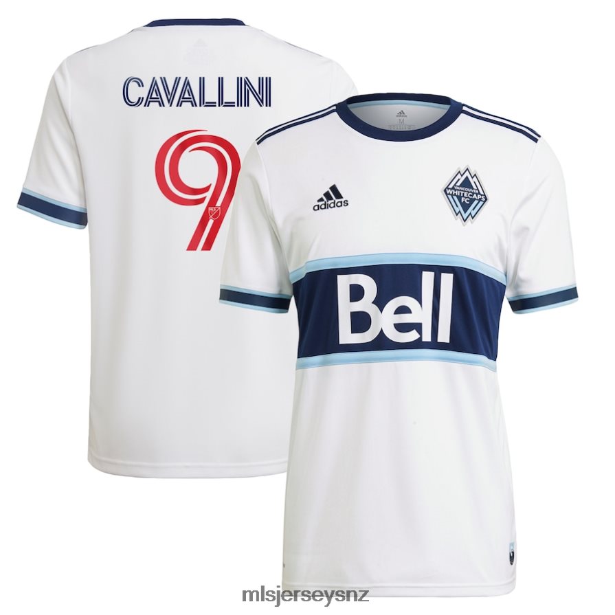 MLS Jerseys JerseyMen Vancouver Whitecaps FC Lucas Cavallini Adidas White 2021 Primary Replica Player Jersey VRX6RJ1349